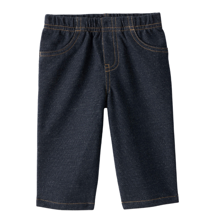 Conjunto 3 piezas chaleco tipo peluche, body rosado y pantalón estilo denim