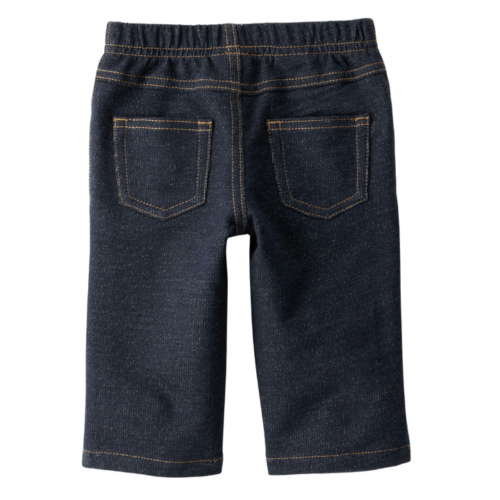Conjunto 3 piezas chaleco tipo peluche, body rosado y pantalón estilo denim