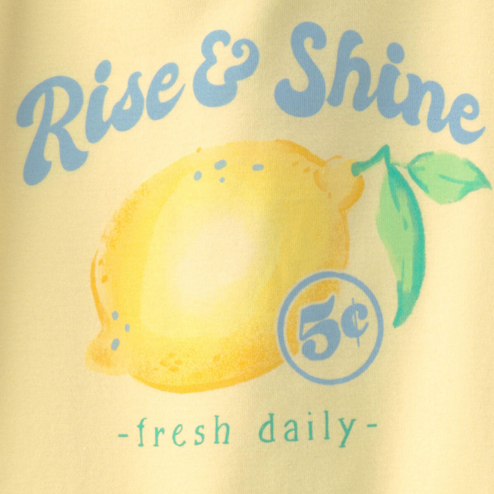 Pijama de Niña 4 Piezas – Limones 🍋💛