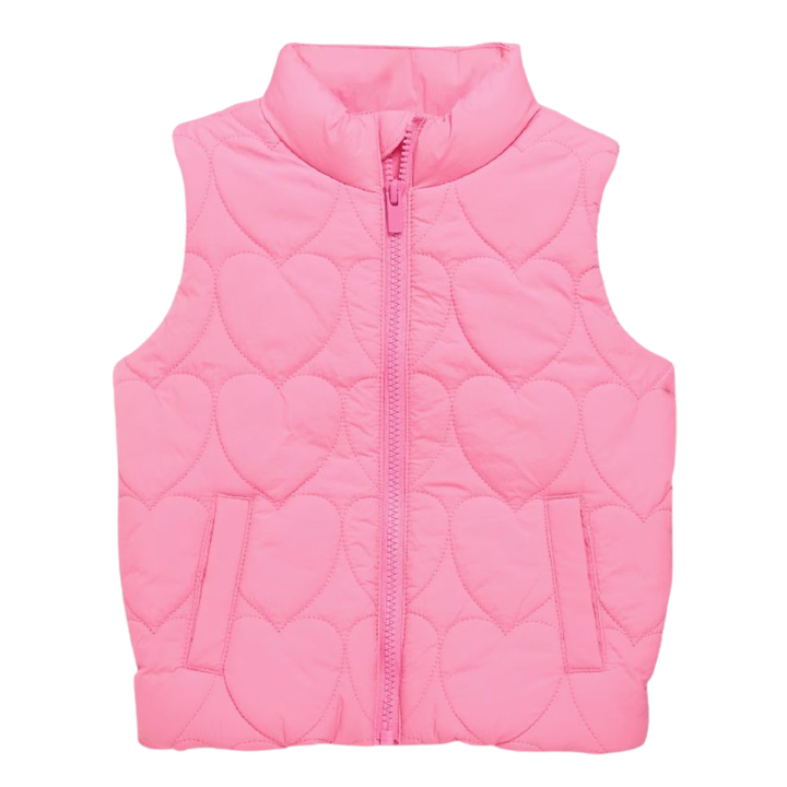 Chaleco acolchado impermeable corazones