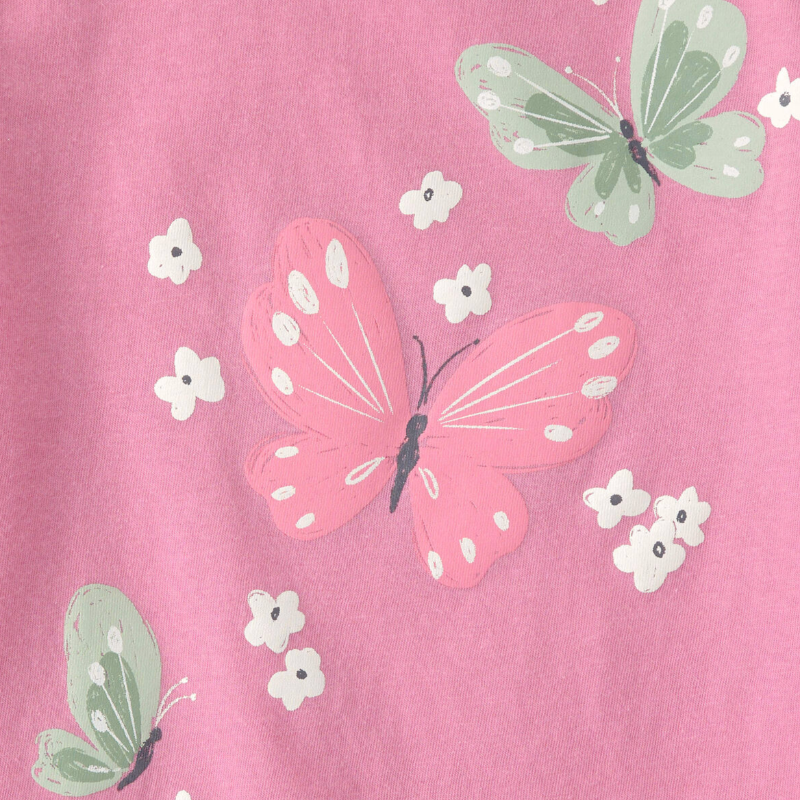 Blusa rosada con mariposas