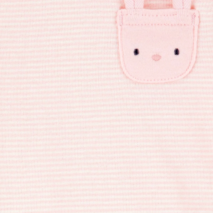 Conjunto de 4 piezas para bebita con blusa, pantalón, gorrito y medias de algodón