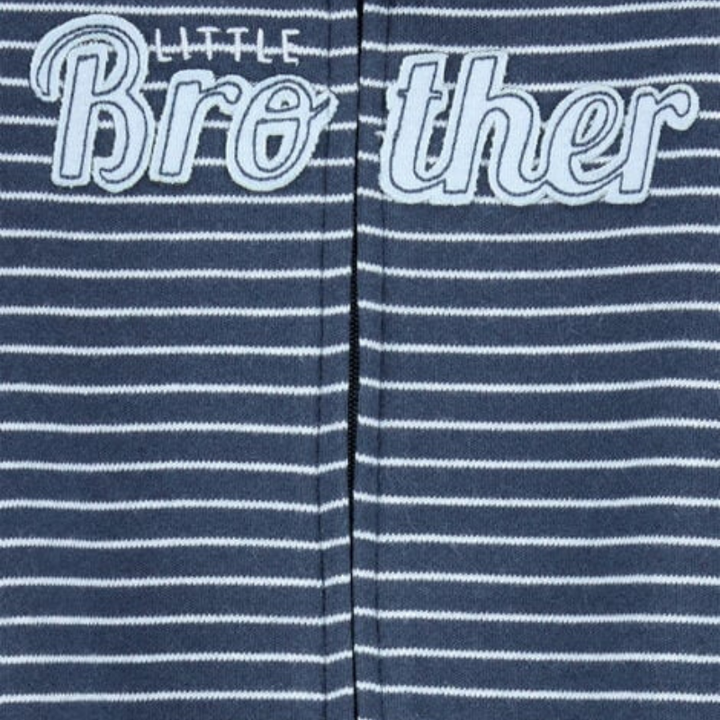 Pijama de 1 pieza de algodón "Little Brother" para bebé