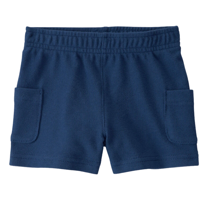 Conjunto 2 piezas tipo polo con short azul para bebito