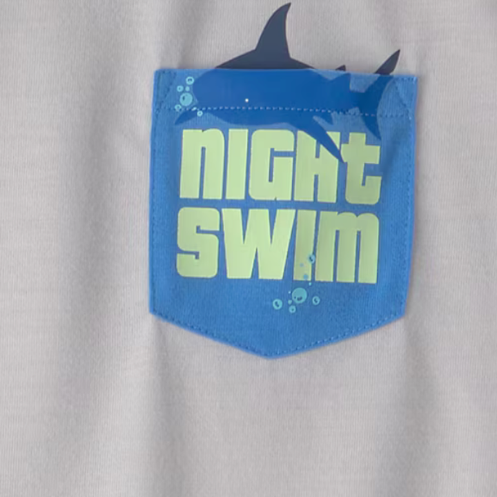 Pijama de 2 piezas con tiburones para niño