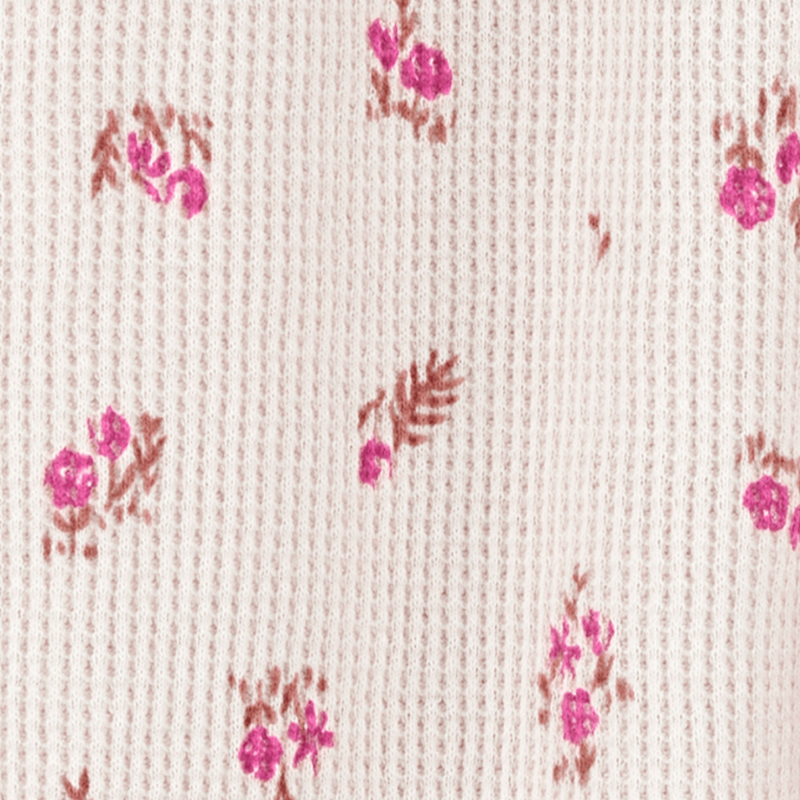 Pijama enteriza con estampado floral para bebita