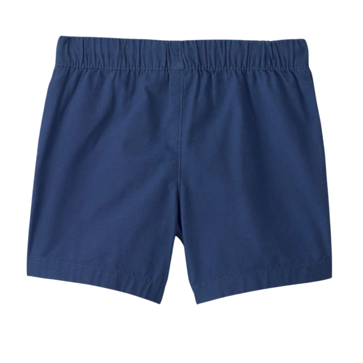 Short azul marino de algodón con ajuste cintura