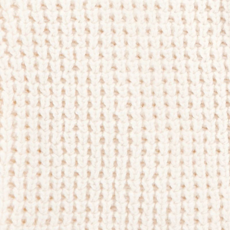 Cardigan tejido con capucha blanco para bebé
