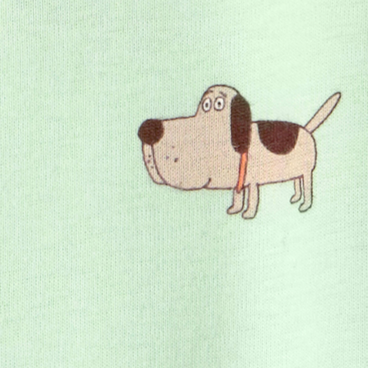 Pijama enteriza perritos verde menta para bebé 🐶💚