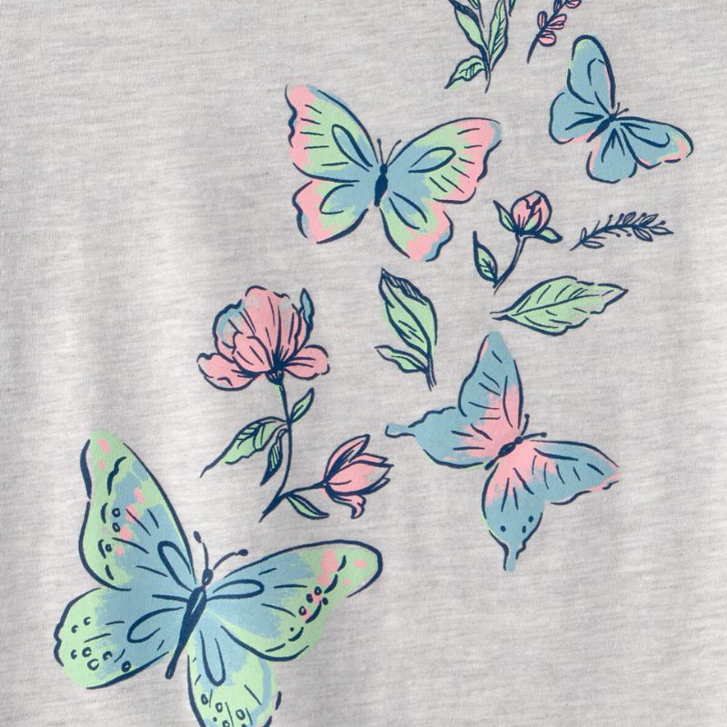 Camiseta con estampado de mariposas para niña