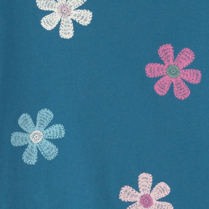 Camiseta con flores estampadas para niña