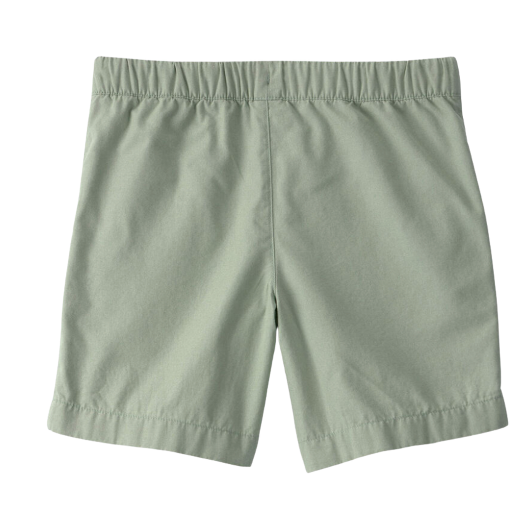 Short verde oliva de algodón ajuste cintura