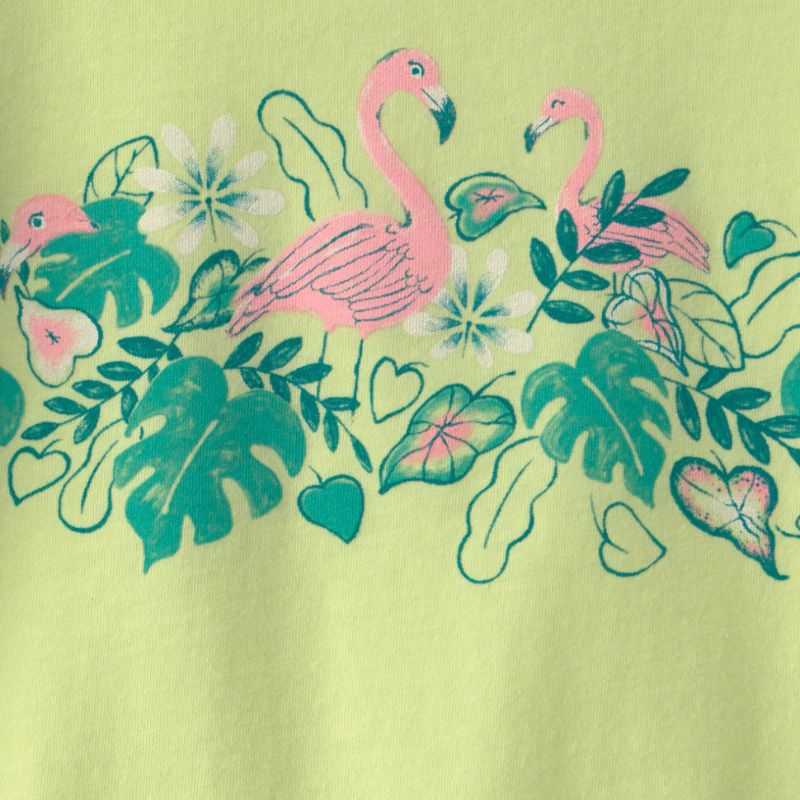 Blusa estampada de flamencos para niña