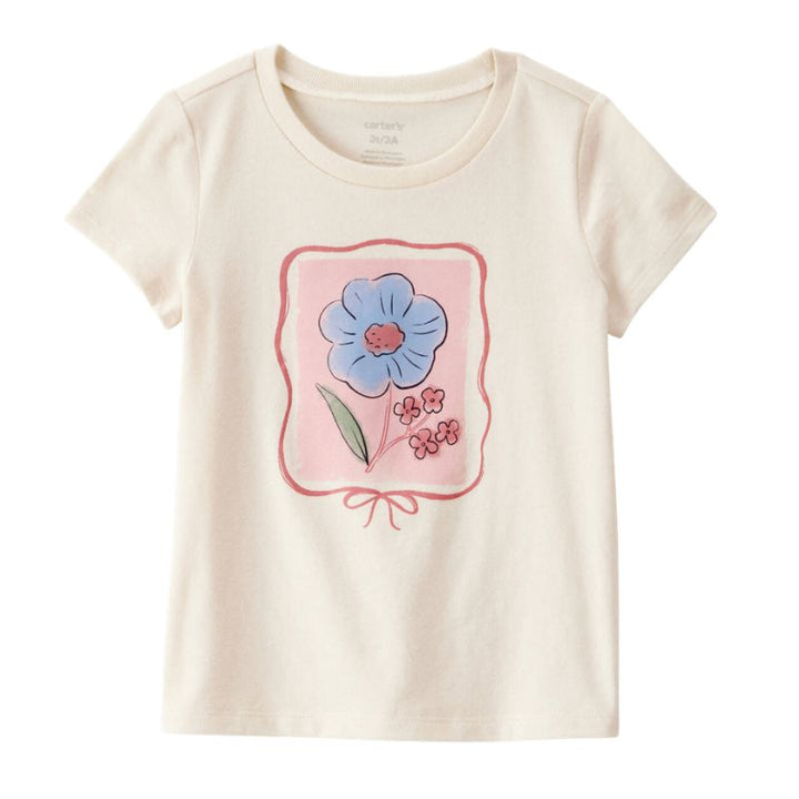 Blusa estampada con flores para niña