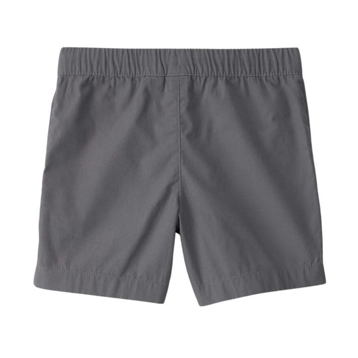 Short gris de algodón ajuste cintura