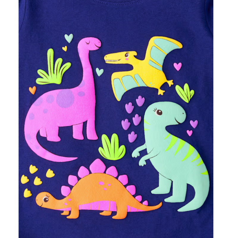 Blusa dinos florcitas