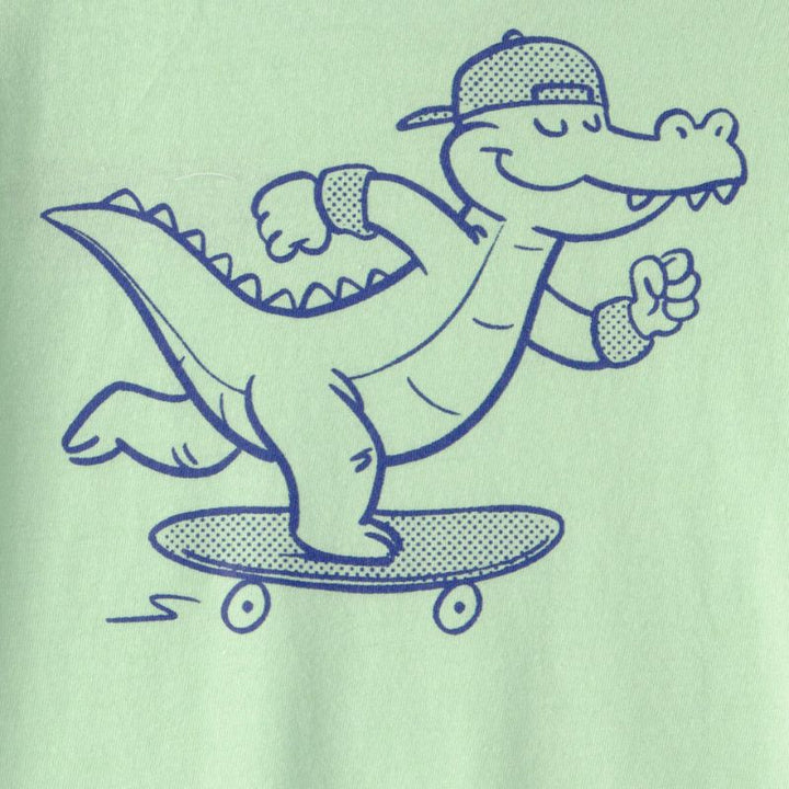 Camiseta estampada con cocodrilo para niño