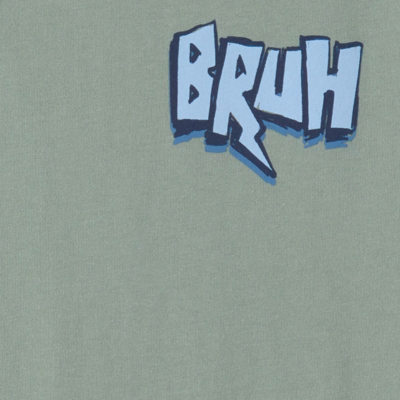 Camiseta estampada "Bruh" para niño