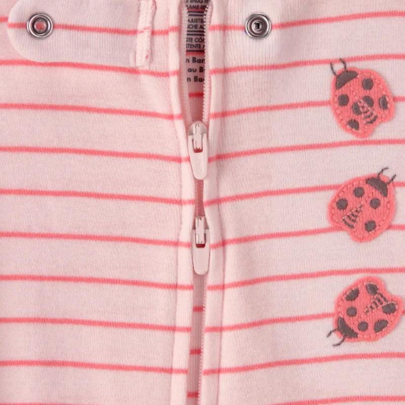 Pijama de 1 pieza estampado de catarinas para bebita