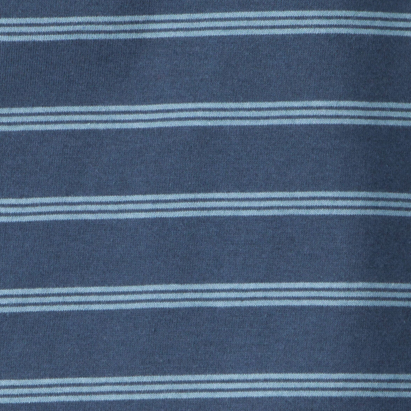 Camiseta manga larga a rayas azul para niño