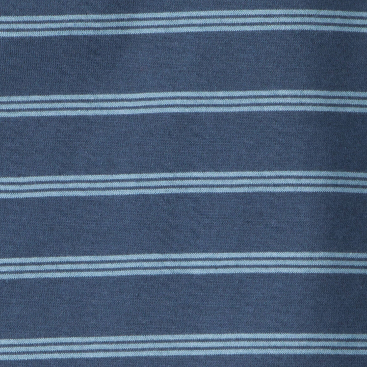 Camiseta manga larga a rayas azul para niño