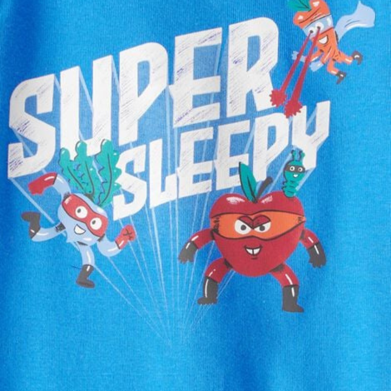 Pijama de 4 piezas de algodón para niño