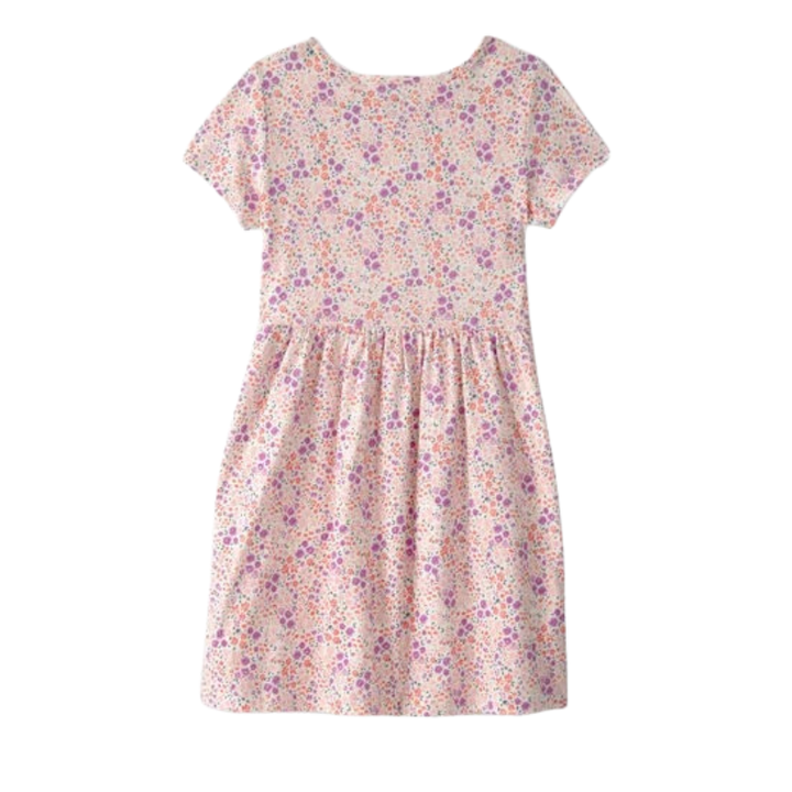 Vestido manga corta estampado floral
