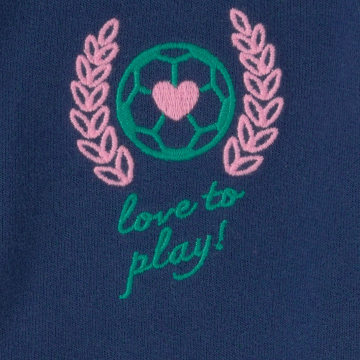 Chaqueta deportiva con zipper para niña