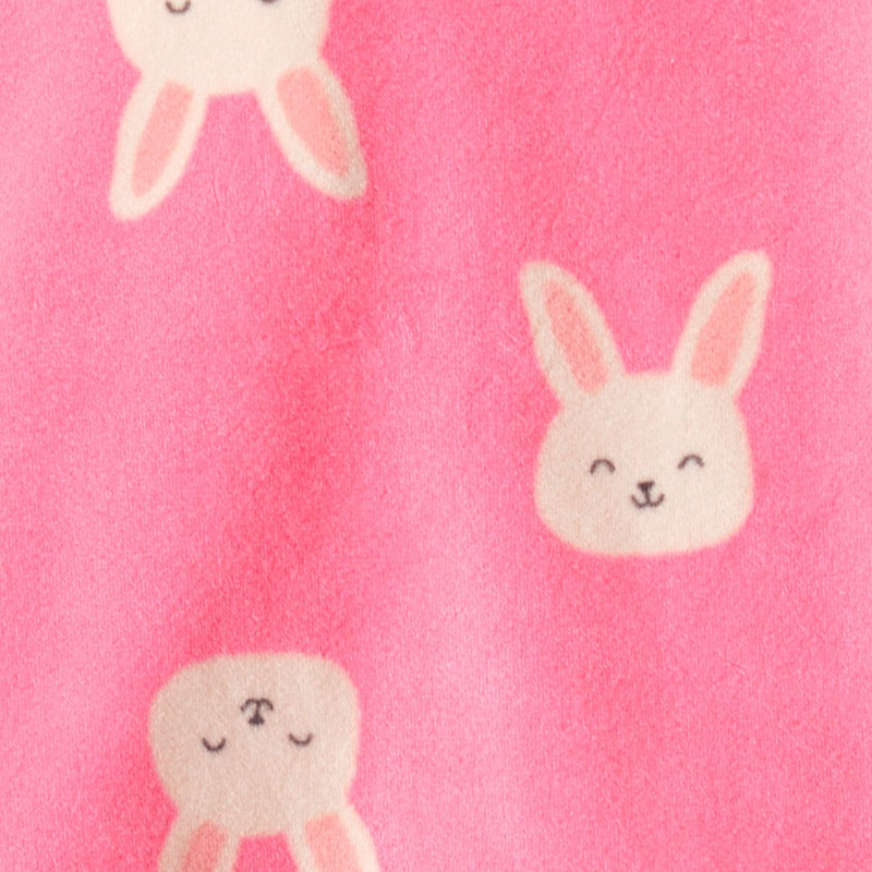Pijama rosada tela afelpada suave con conejitos  🐰💗