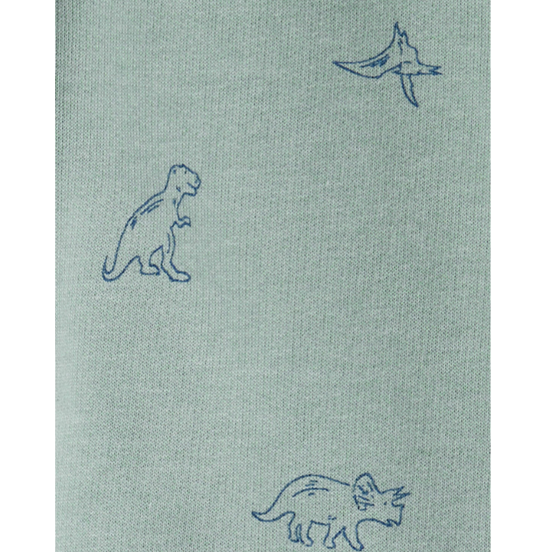 Conjunto de 2 piezas estilo buzo con gorro detalle dino