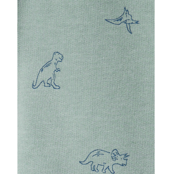 Conjunto de 2 piezas estilo buzo con gorro detalle dino