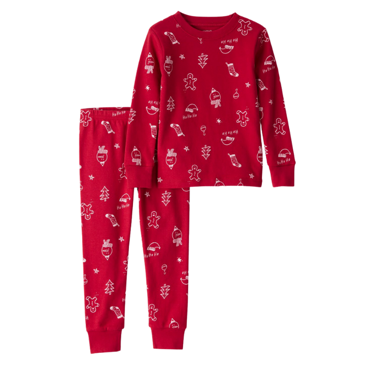 Pijama de 2 piezas con motivo navideño 6-12 años
