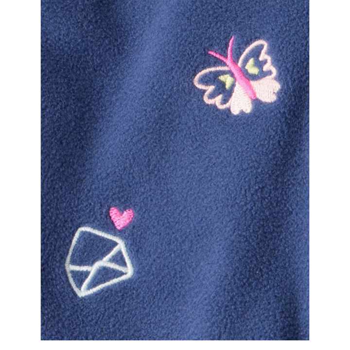 Conjunto de 3 piezas con abrigo de franela