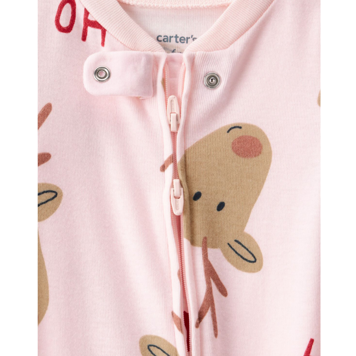 Pijama con motivo de reno RN- 9 meses
