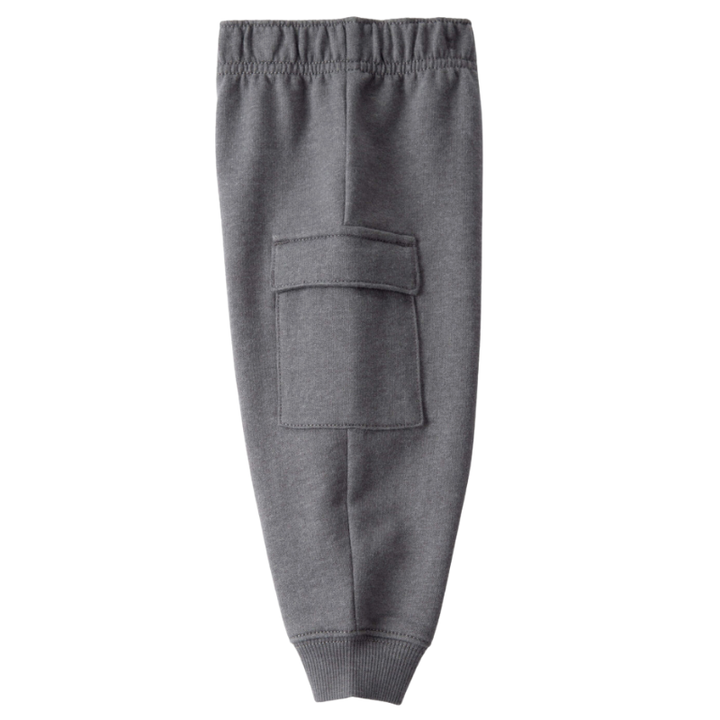 Conjunto buzo de pantalón y abrigo estilo pullover detalle construcción