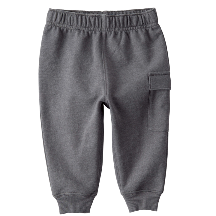 Conjunto buzo de pantalón y abrigo estilo pullover detalle construcción