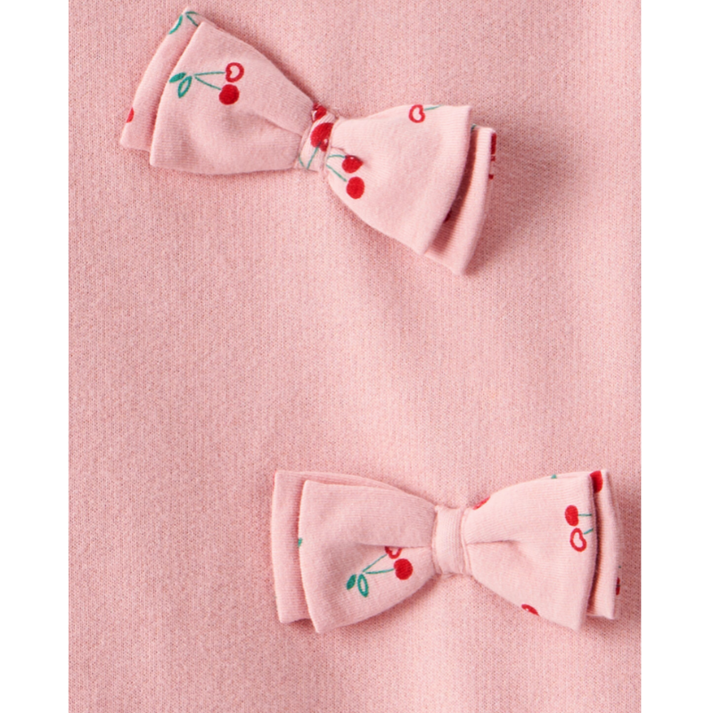 Conjunto de 2 piezas con leggings cherries y pullover lazitos