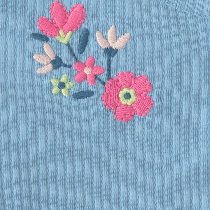 Conjunto de 2 piezas con mameluco y pantalón para bebita