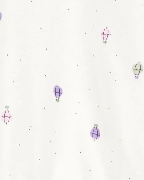 Conjunto Carter’s 3 piezas para bebita con globitos en tonos pastel 💜🎈
