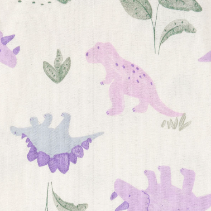Conjunto bebé niña 3 piezas dinosaurios lila 🦕💜
