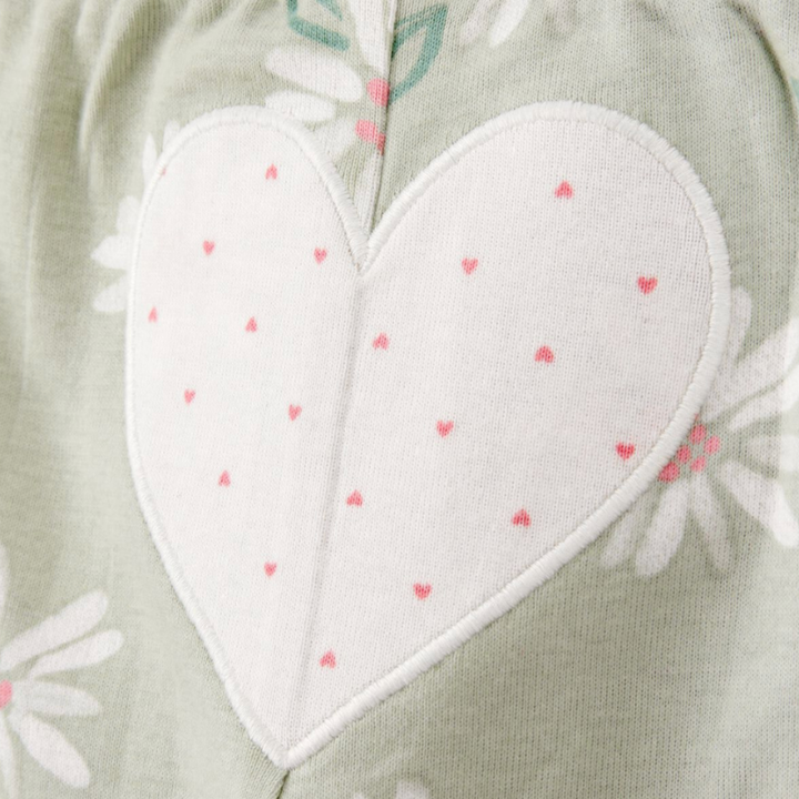 Set 3 piezas bebé niña con corazoncito