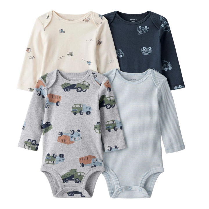 Set de 4 mamelucos manga larga