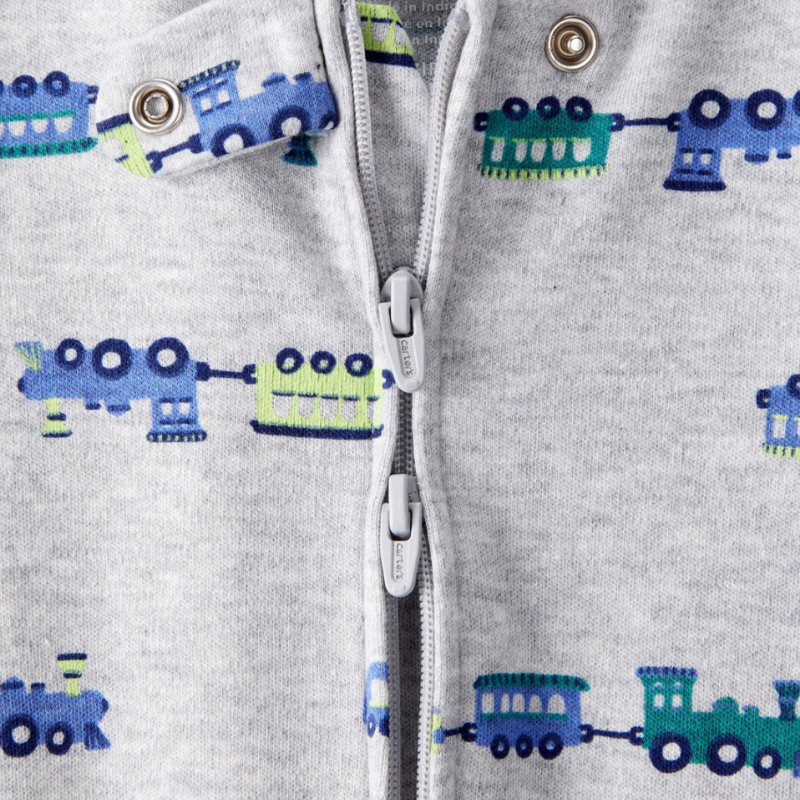 Pijama 1 pieza bebé estampado trenes 🚂💙