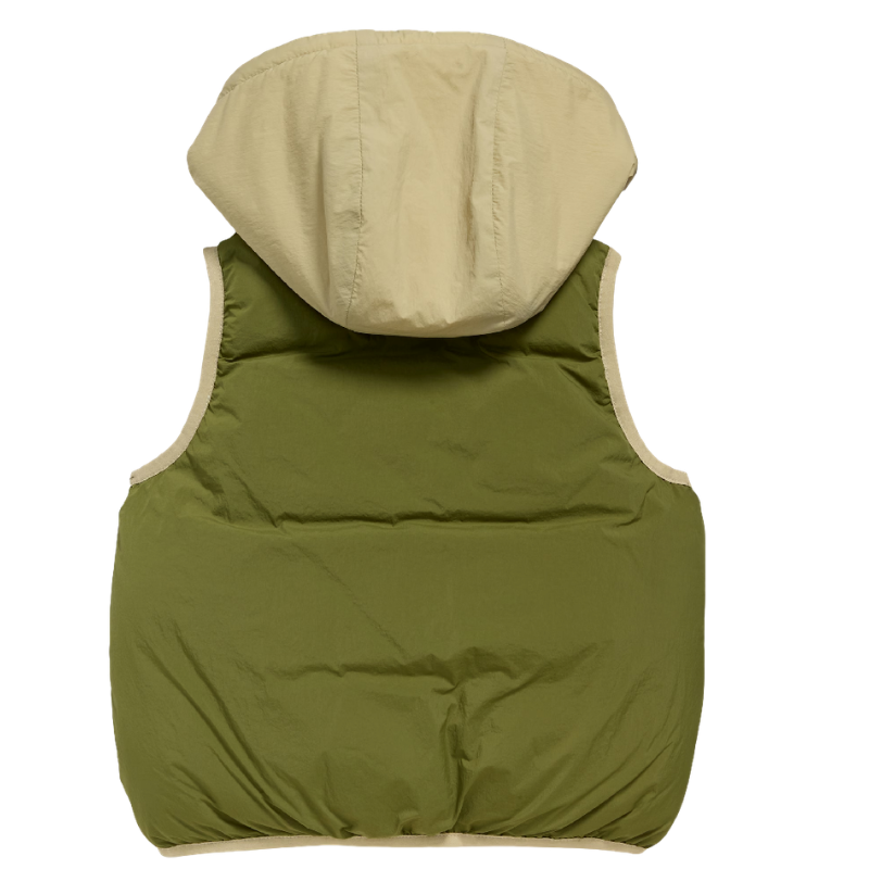 Chaleco acolchonado con gorro para bebito