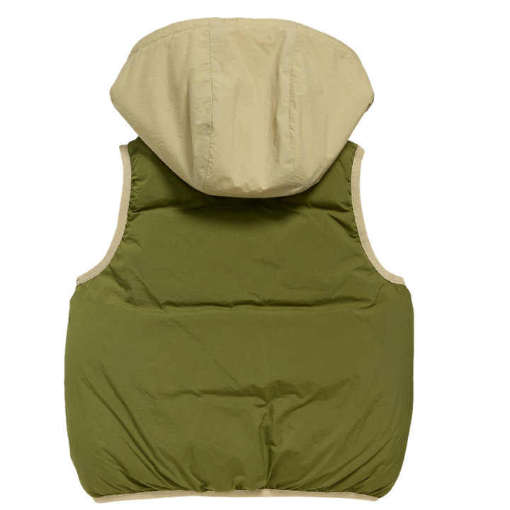 Chaleco acolchonado con gorro para bebito