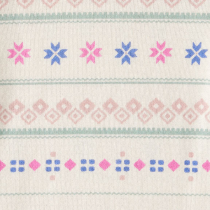 Set de 4 mamelucos de manga larga con estampado de lacitos