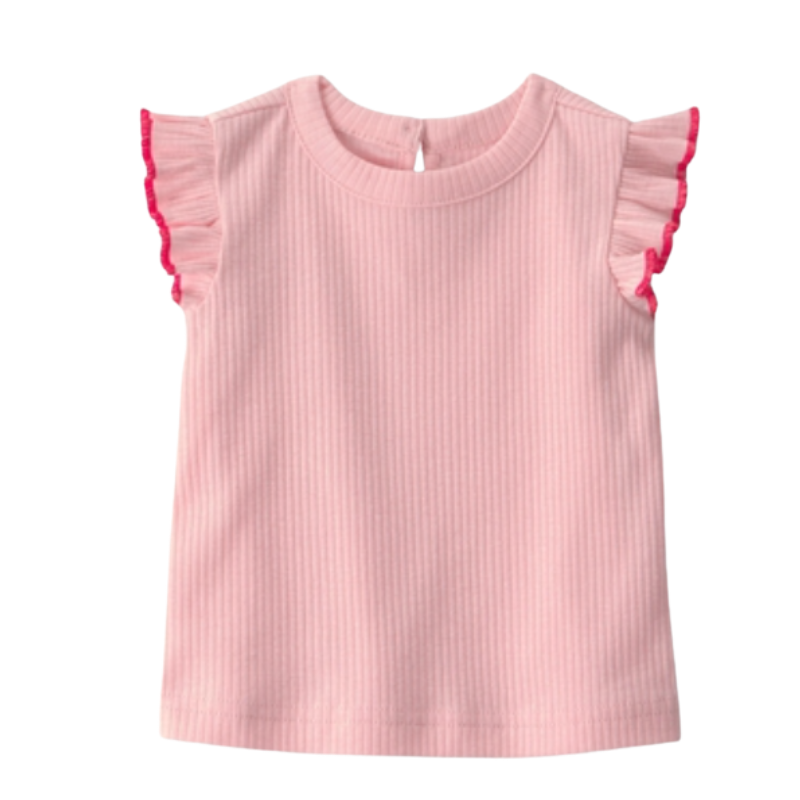 Enterizo con blusa rosada para bebé niña