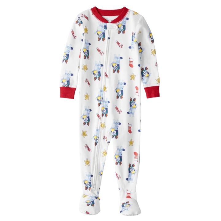 Pijama enterizo Bluey™ 100% algodón con cierre para bebé