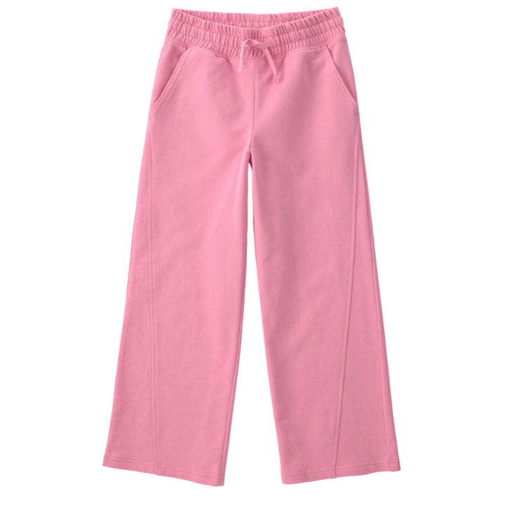 Conjunto de 2 piezas con sudadera corta y pantalón para niña
