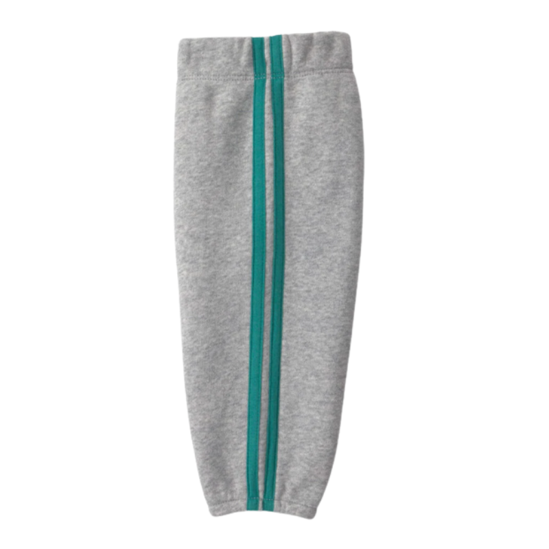 Conjunto 3 piezas con chaleco, mameluco a rayas y pantalón para bebito